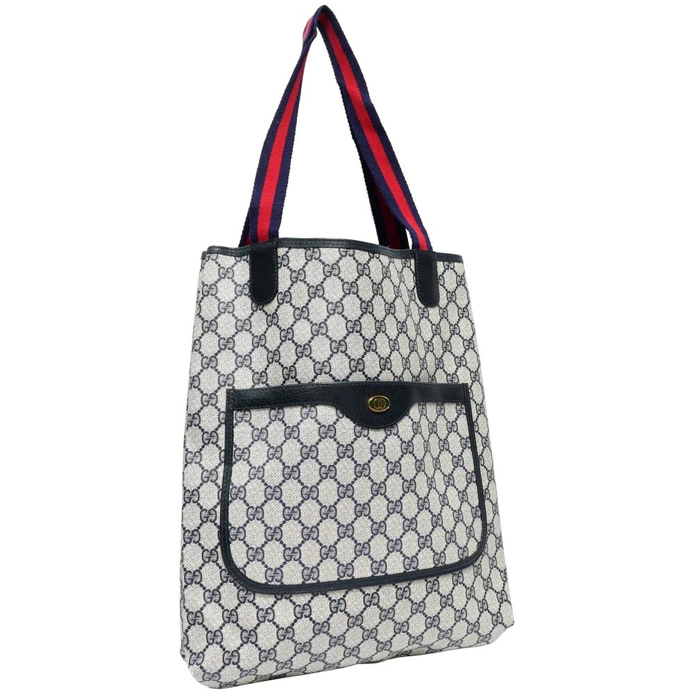 GUCCI Old Gucci Vintage Accessory Collection Tote Bag Handbag Unisex 1980s 80...